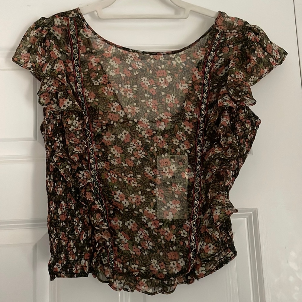 ZARA Floral Printed Top